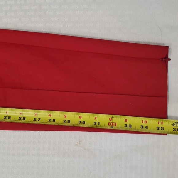 Theory Alettah approach red stretch pullon women's crop pants size 2 - Picture 5 of 12